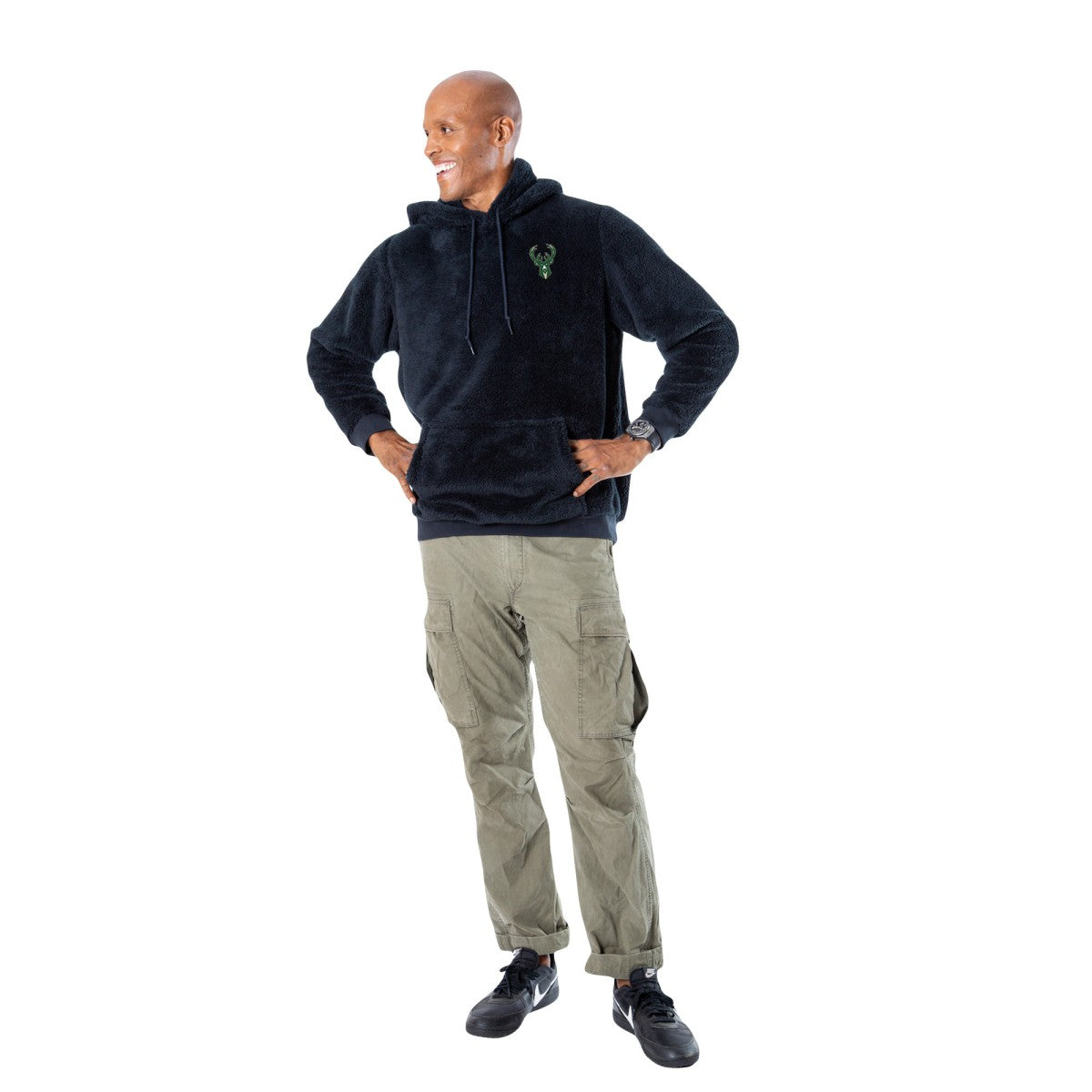 Milwaukee Bucks The Best Hoodie in the World By Jill Martin Unisex Oversized Lounge Pullover Hoodie Black