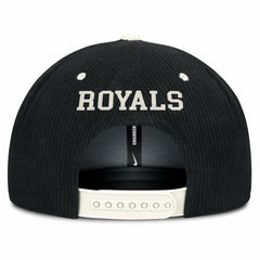 Kansas City Royals Nike Pro Corduroy Structured Snapback Hat - Black Hats