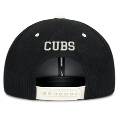 Chicago Cubs Nike Pro Corduroy Structured Snapback Hat - Black Hats