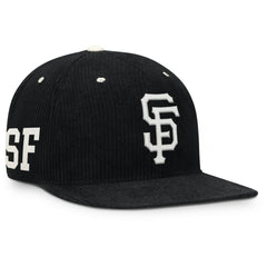 San Francisco Giants Nike Pro Corduroy Structured Snapback Hat - Black Hats