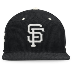 San Francisco Giants Nike Pro Corduroy Structured Snapback Hat - Black Hats