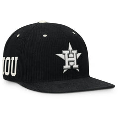 Houston Astros Nike Pro Corduroy Structured Snapback Hat - Black Hats