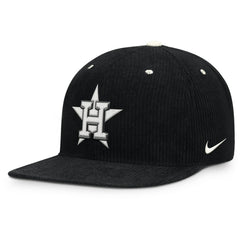 Houston Astros Nike Pro Corduroy Structured Snapback Hat - Black Hats