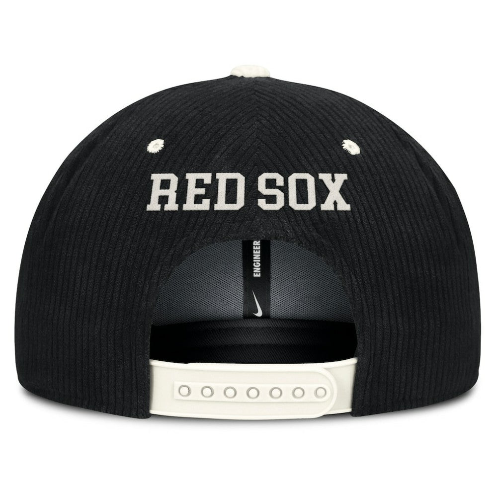 Boston Red Sox Nike Pro Corduroy Structured Snapback Hat - Black Hats