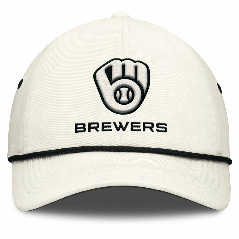 Milwaukee Brewers Nike Club Adjustable Hat - Stone Hats