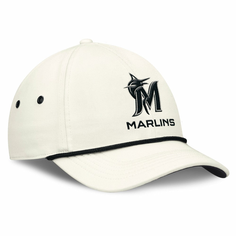 Miami Marlins Nike Club Adjustable Hat - Stone Hats