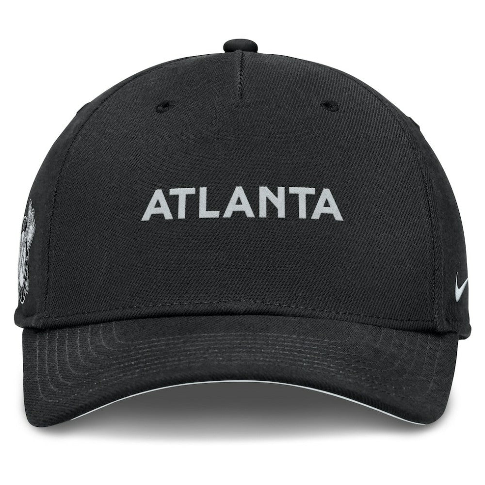 Atlanta Braves Nike Rise Performance Adjustable Hat - Black Hats
