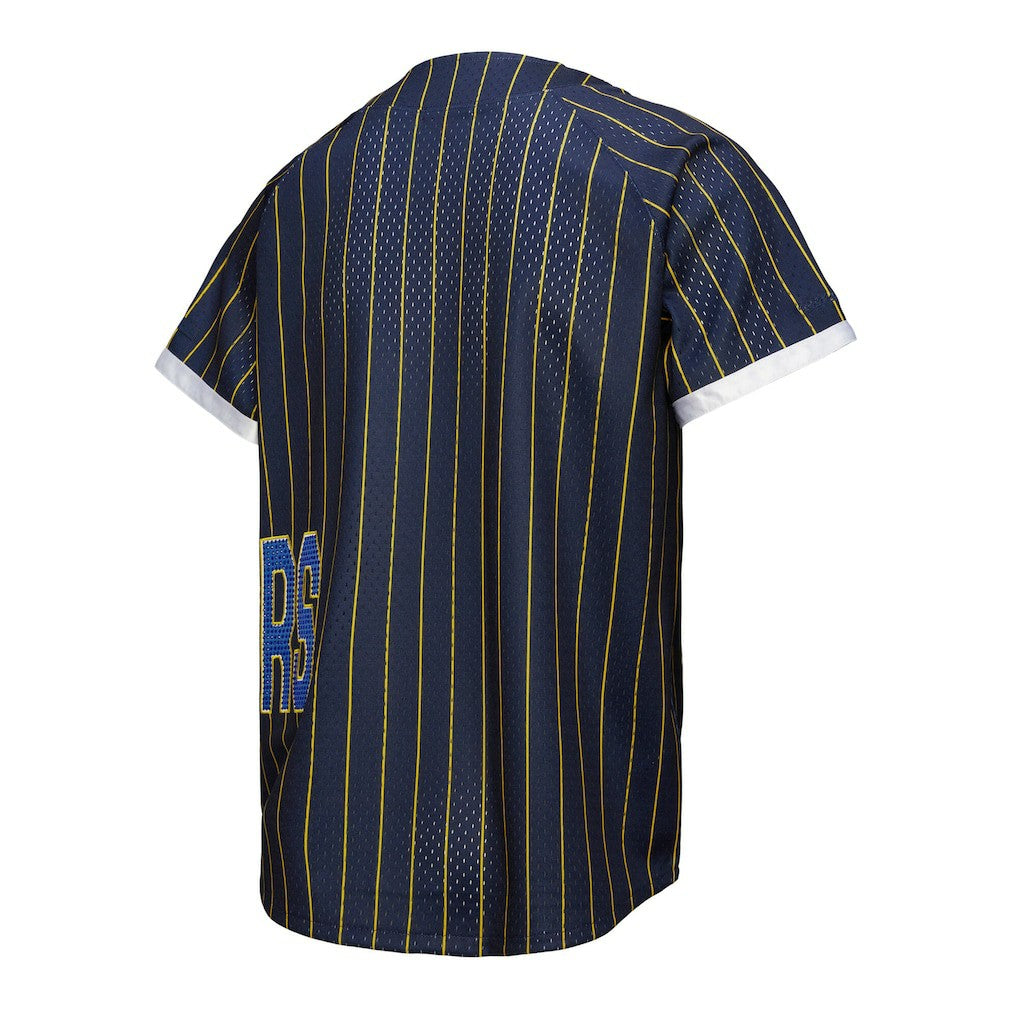 Golden State Warriors x DANNIJO Women's Fashion Baseball Jersey Blue