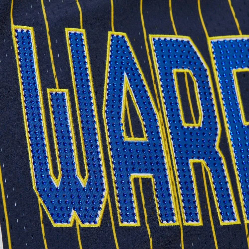 Golden State Warriors x DANNIJO Women's Fashion Baseball Jersey Blue