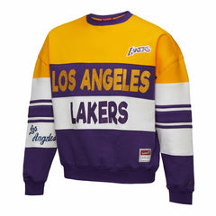 Los Angeles Lakers x DANNIJO Women's Blocked Pullover Sweatshirt Gold/Purple