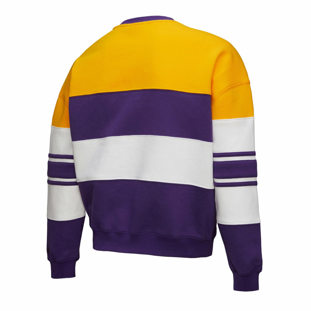 Los Angeles Lakers x DANNIJO Women's Blocked Pullover Sweatshirt Gold/Purple