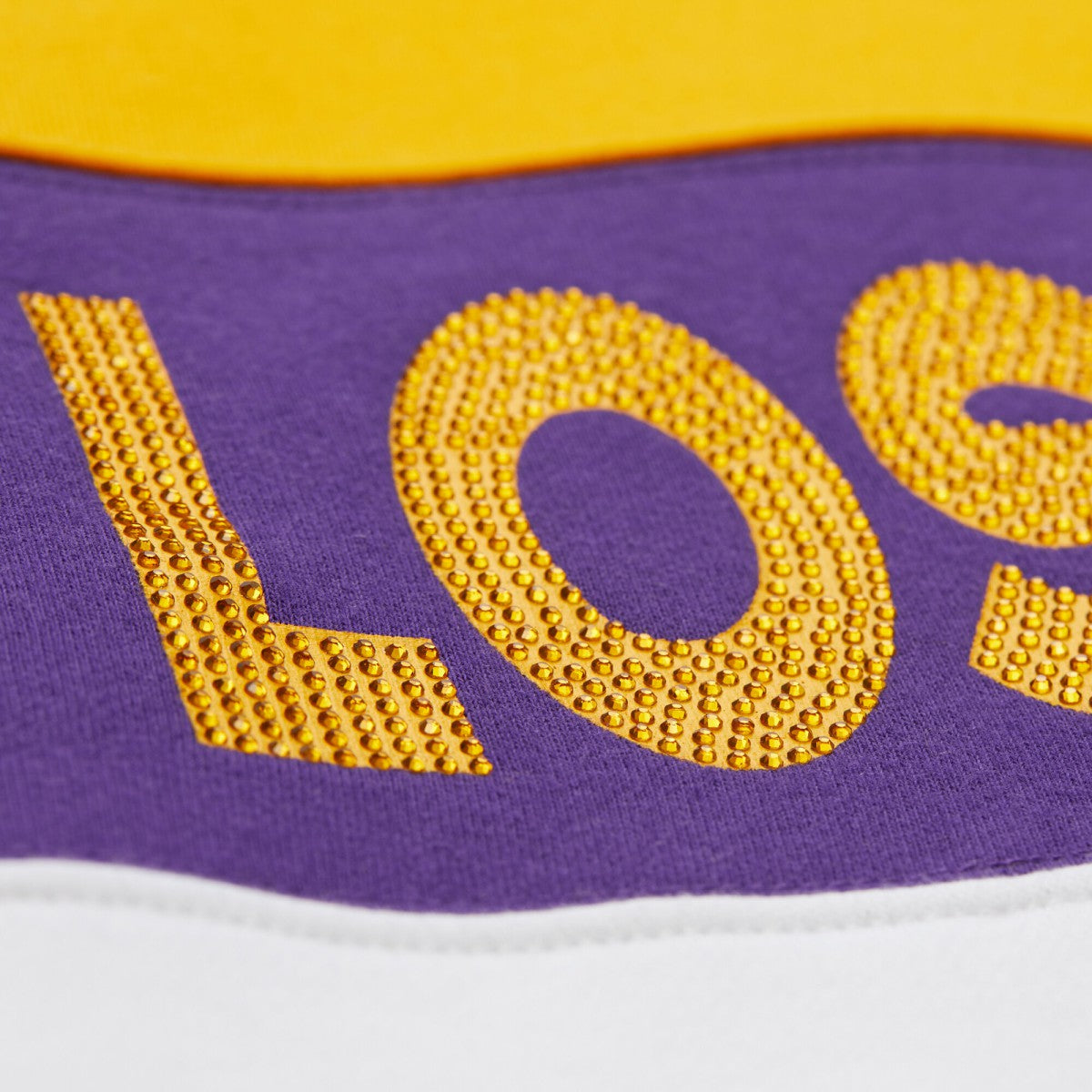 Los Angeles Lakers x DANNIJO Women's Blocked Pullover Sweatshirt Gold/Purple