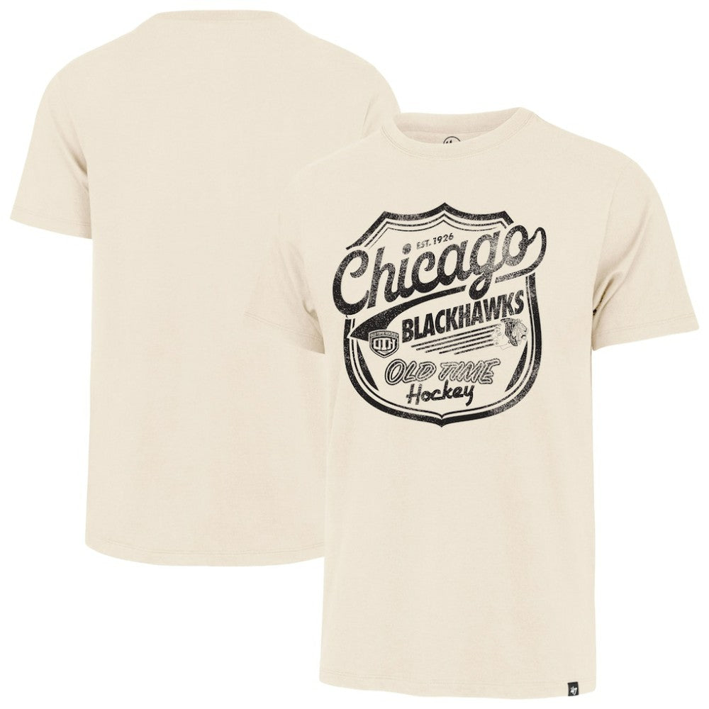 NHL Chicago Blackhawks '47 Poke Check Franklin T-Shirt - Cream
