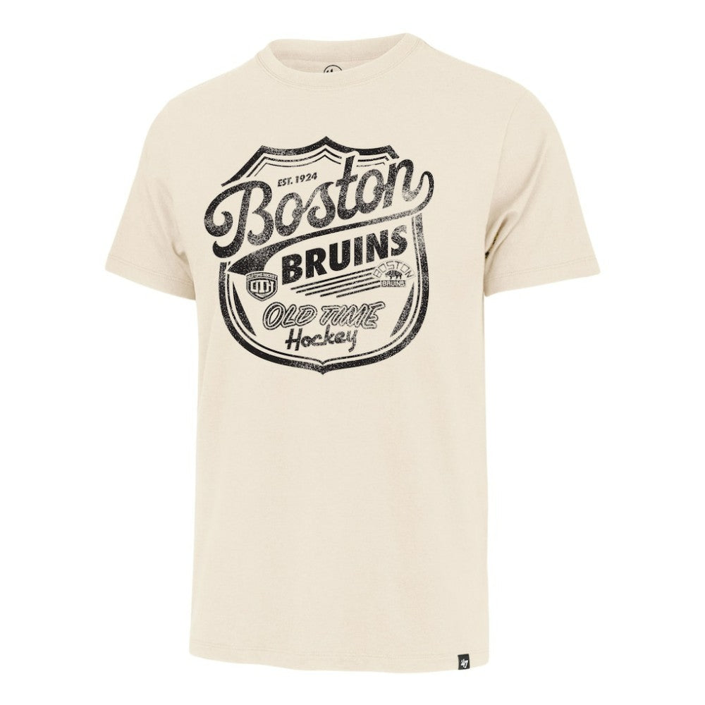NHL Boston Bruins '47 Poke Check Franklin T-Shirt - Cream