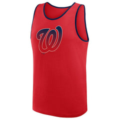 Washington Nationals Logo Athletic Unmatched Success Tank Top - Red Tanks