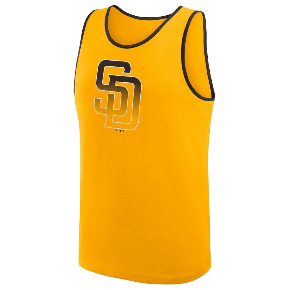 San Diego Padres Logo Athletic Unmatched Success Tank Top - Gold Tanks