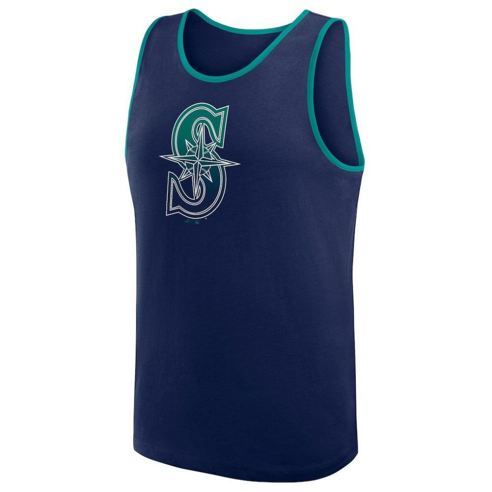 Seattle Mariners Logo Athletic Unmatched Success Tank Top - Navy Tanks