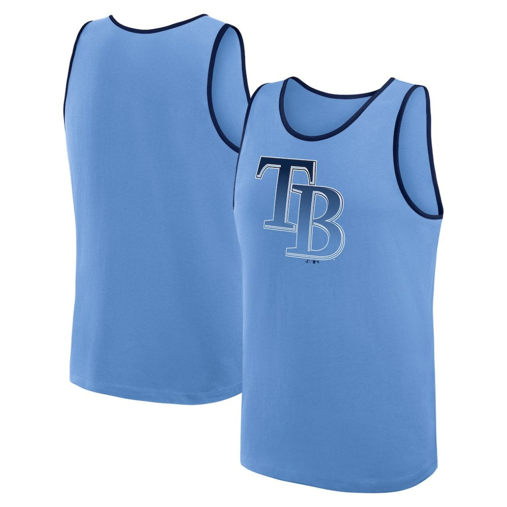 Tampa Bay Rays Logo Athletic Unmatched Success Tank Top - Light Blue Tanks