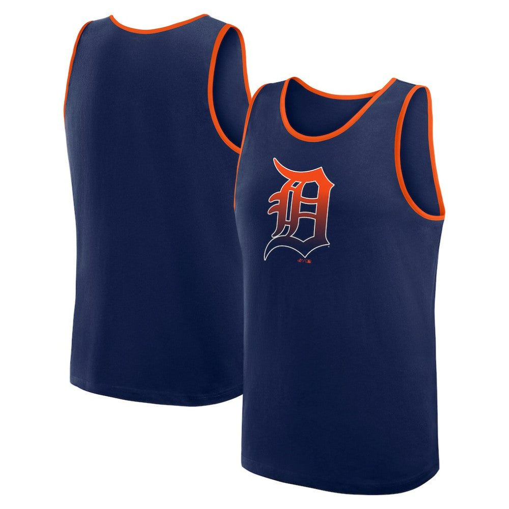 Detroit Tigers Logo Athletic Unmatched Success Tank Top - Navy Tanks