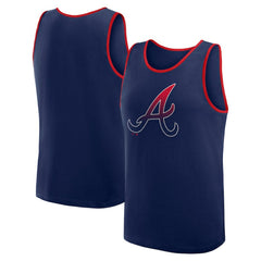 Atlanta Braves Logo Athletic Unmatched Success Tank Top - Navy Tanks