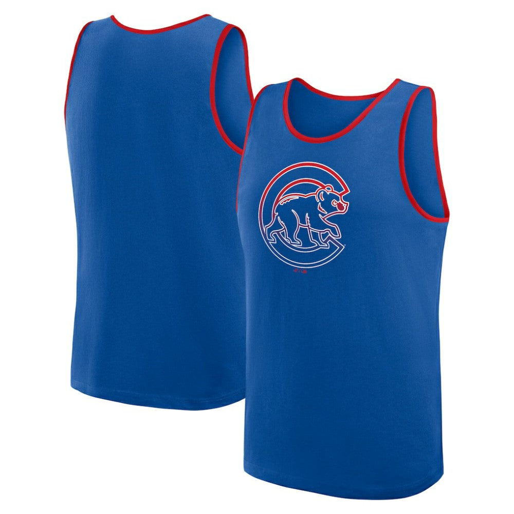 Chicago Cubs Logo Athletic Unmatched Success Tank Top - Royal Tanks