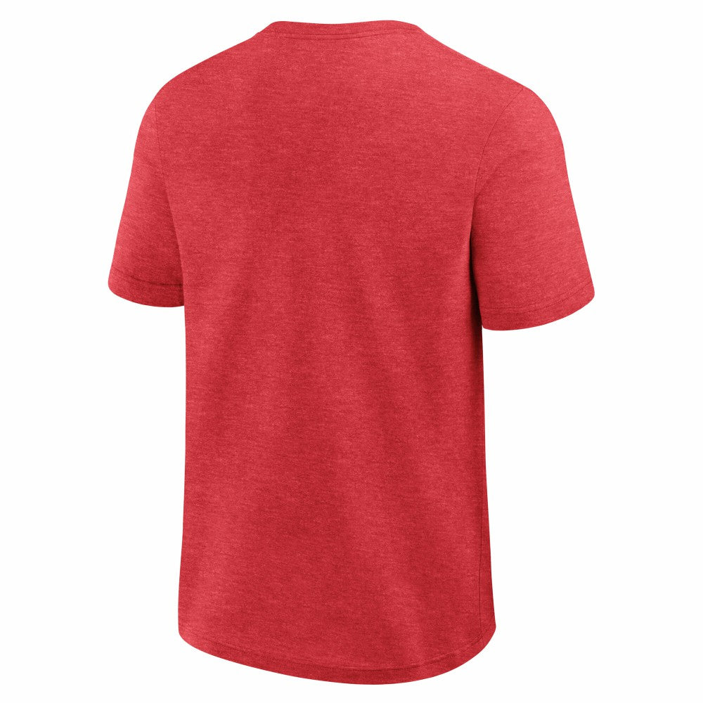 Minnesota Twins Logo Athletic Top Notch T-Shirt - Heather Red T-shirts
