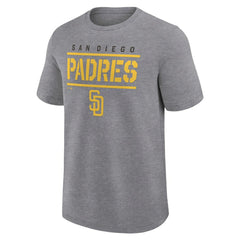 San Diego Padres Logo Athletic Top Notch T-Shirt - Heather Gray T-shirts