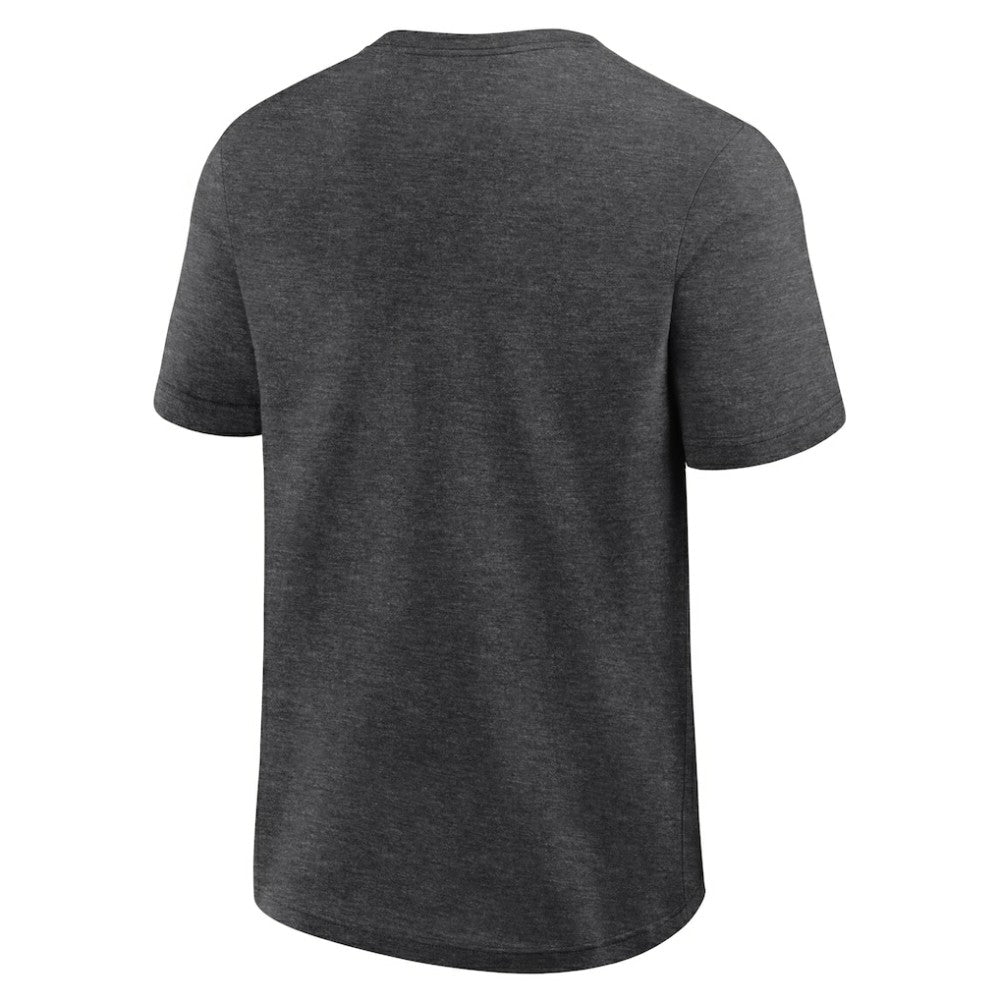 Colorado Rockies Logo Athletic Top Notch T-Shirt - Heather Charcoal T-shirts