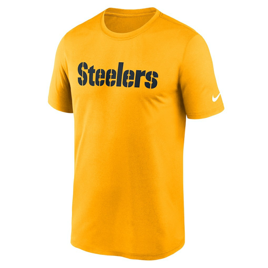Pittsburgh Steelers Primetime Legend Wordmark Performance T-Shirt Gold