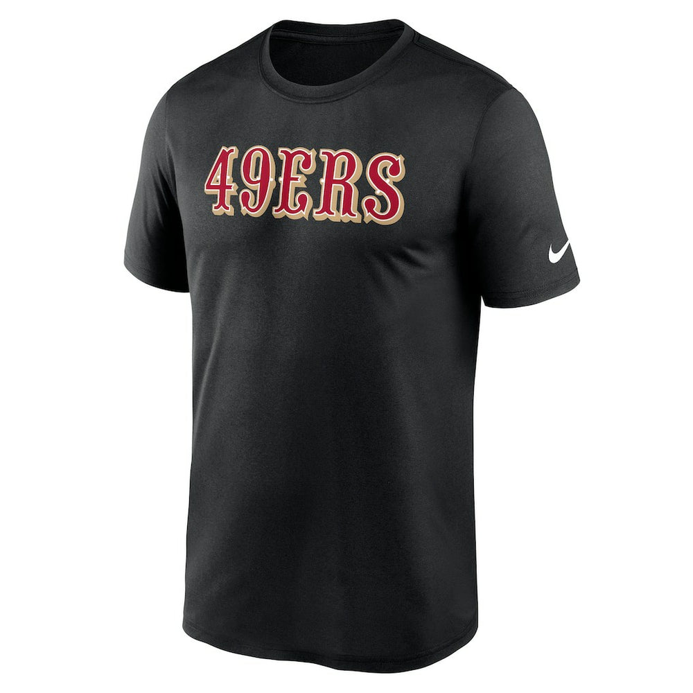 San Francisco 49ers Primetime Legend Wordmark Performance T-Shirt Black