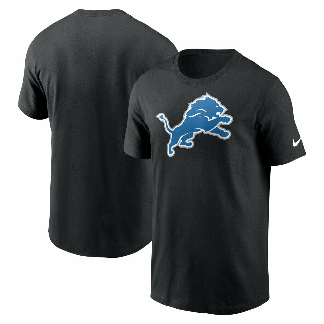 Detroit Lions Primetime Logo Essential T-Shirt Black