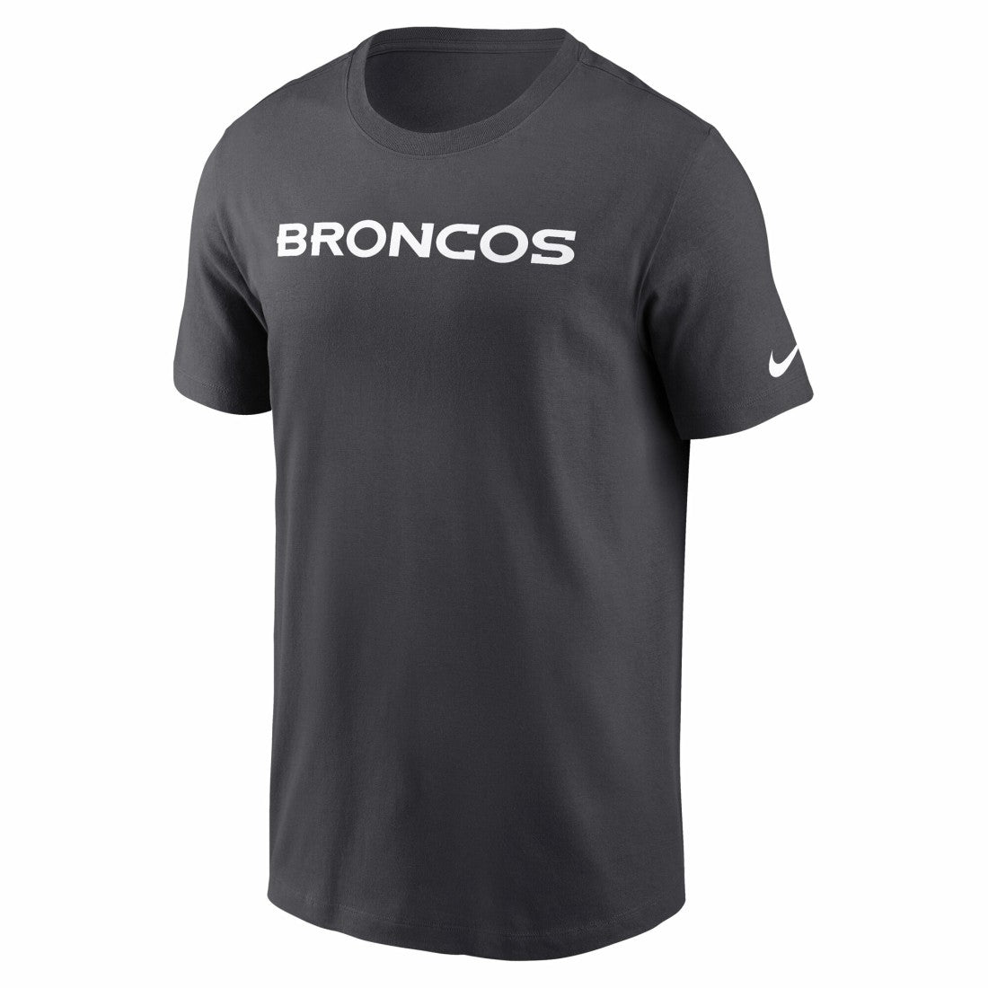 Denver Broncos Primetime Wordmark Essential T-Shirt Anthracite