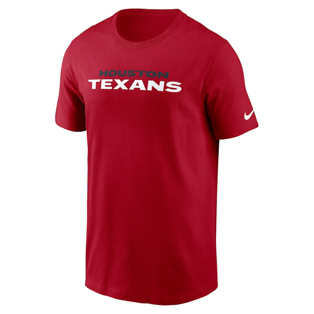 Houston Texans Primetime Wordmark Essential T-Shirt Red