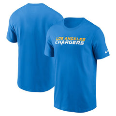 Los Angeles Chargers Primetime Wordmark Essential T-Shirt Powder Blue