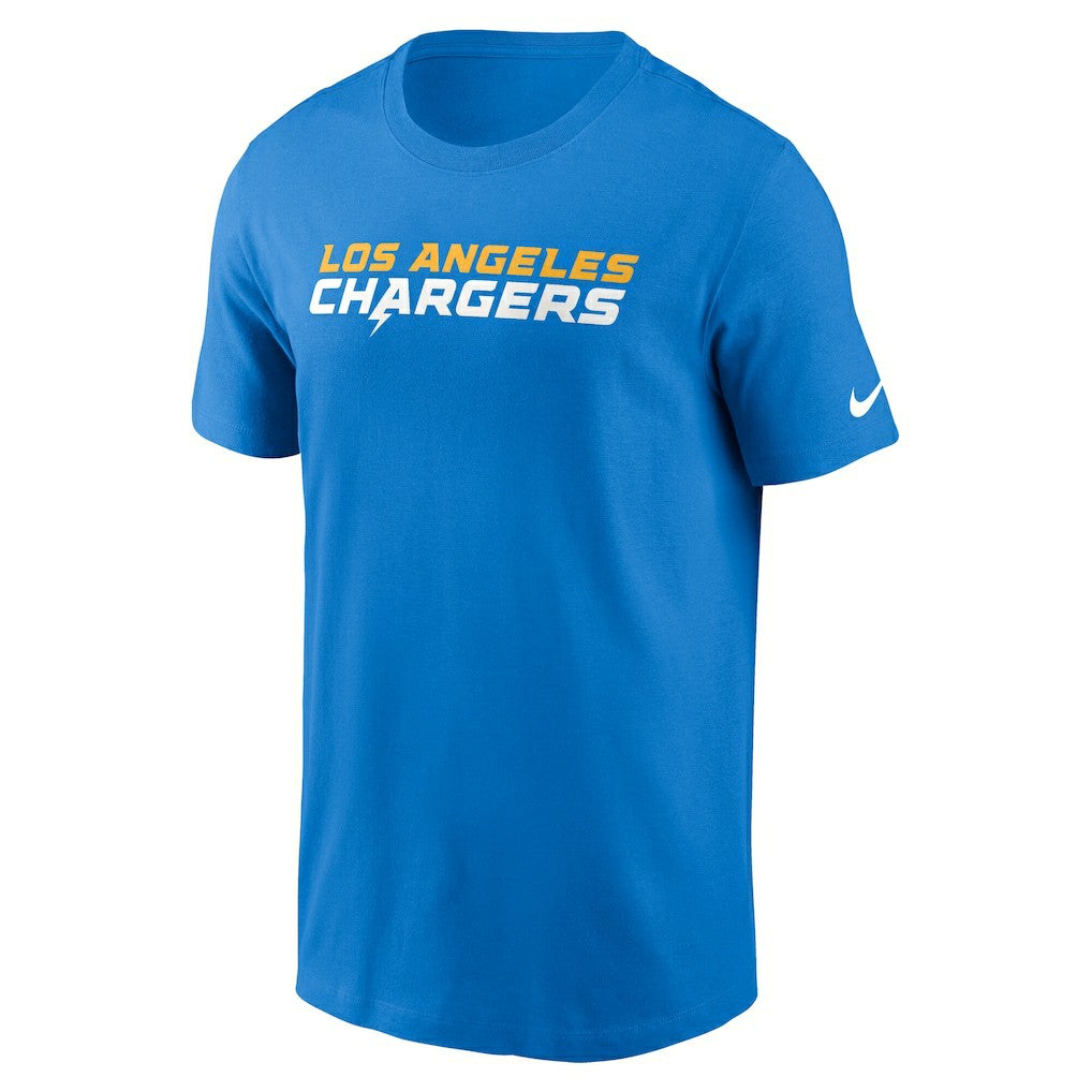 Los Angeles Chargers Primetime Wordmark Essential T-Shirt Powder Blue