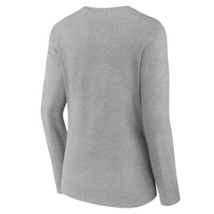 Jacksonville Jaguars Women's Classic Logo Long Sleeve V-Neck T-Shirt Gray