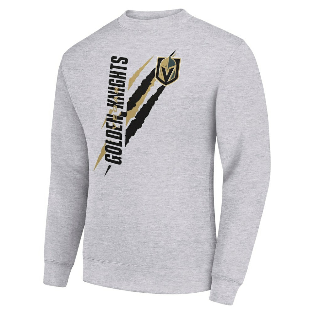 NHL Vegas Golden Knights Starter Color Scratch Pullover Sweatshirt - Heather Gray