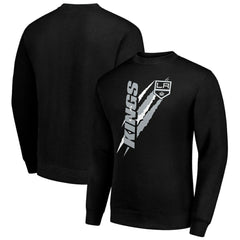NHL Los Angeles Kings Starter Color Scratch Pullover Sweatshirt - Black