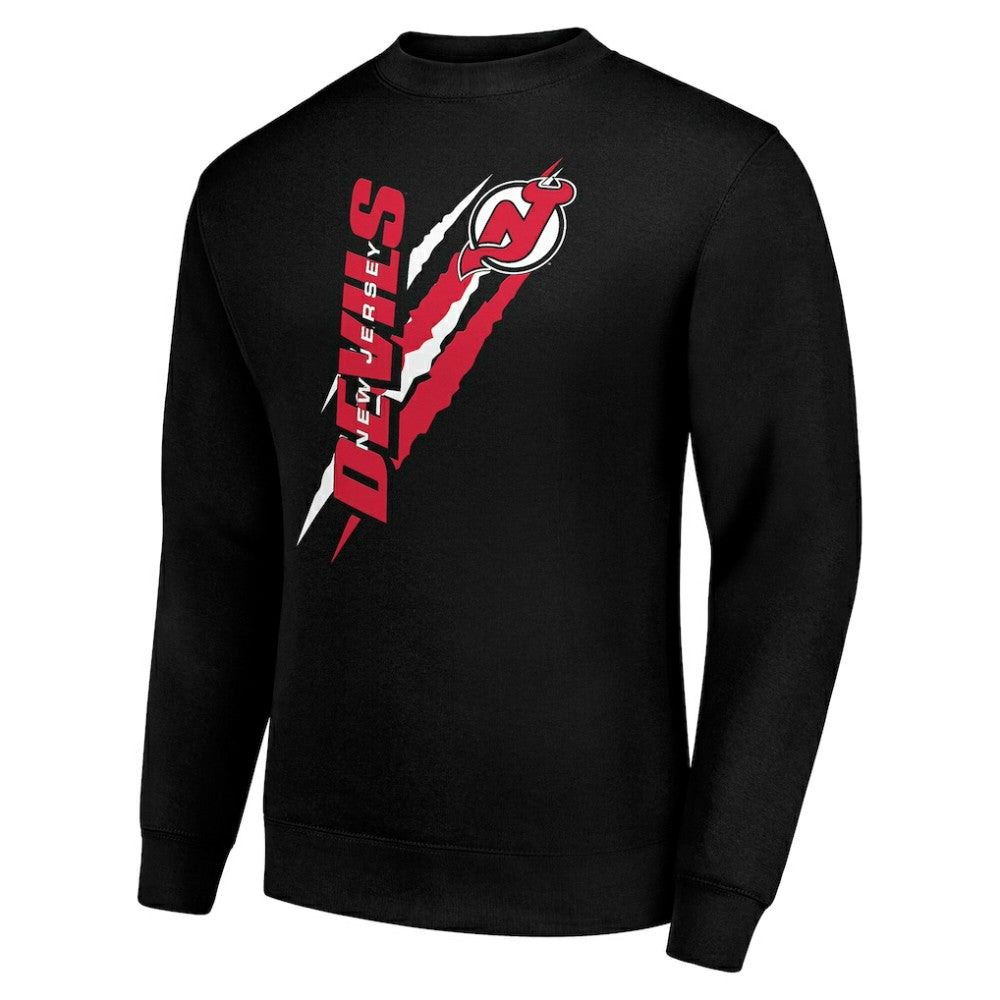 NHL New Jersey Devils Starter Color Scratch Pullover Sweatshirt - Black
