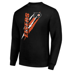 NHL Philadelphia Flyers Starter Color Scratch Pullover Sweatshirt - Black