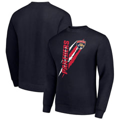 NHL Florida Panthers Starter Color Scratch Pullover Sweatshirt - Navy
