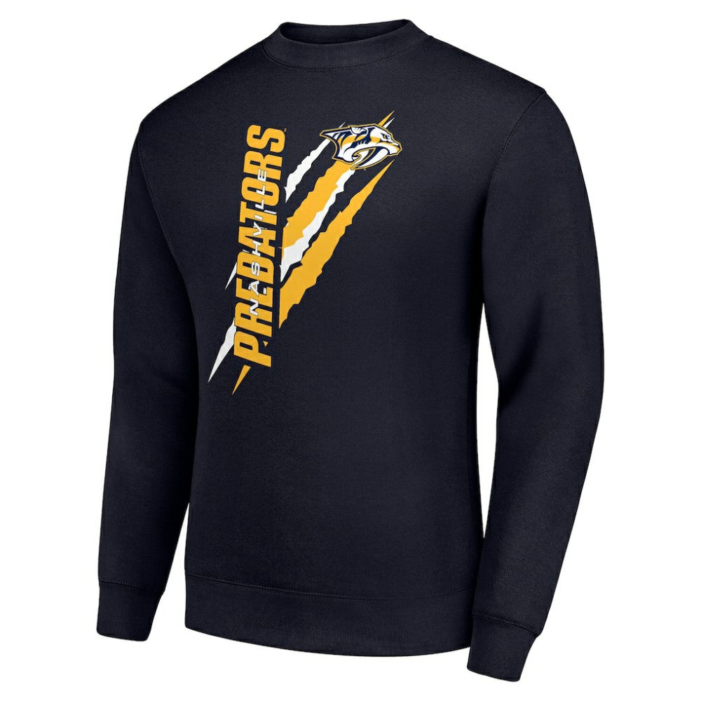 NHL Nashville Predators Starter Color Scratch Pullover Sweatshirt - Navy