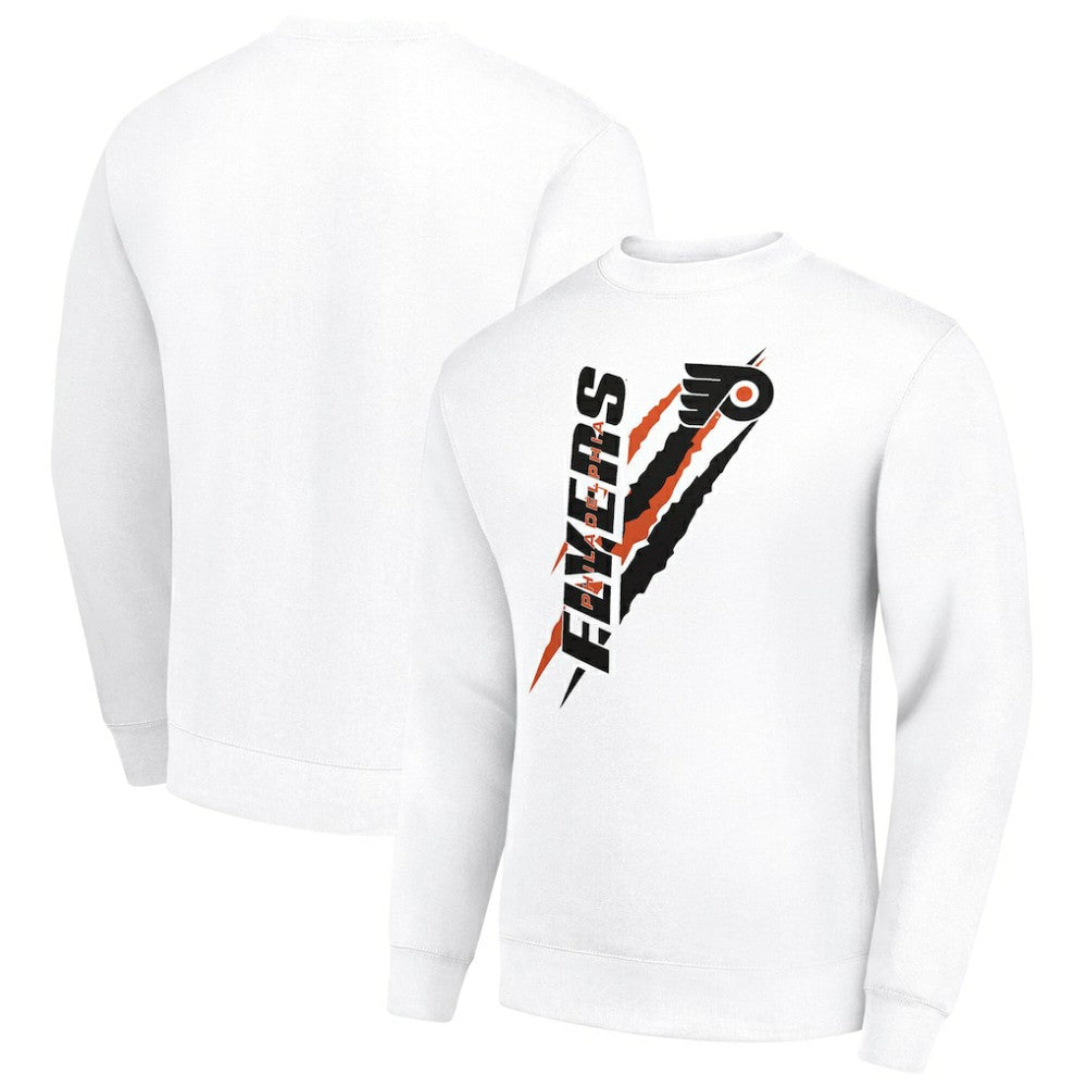NHL Philadelphia Flyers Starter Color Scratch Pullover Sweatshirt - White
