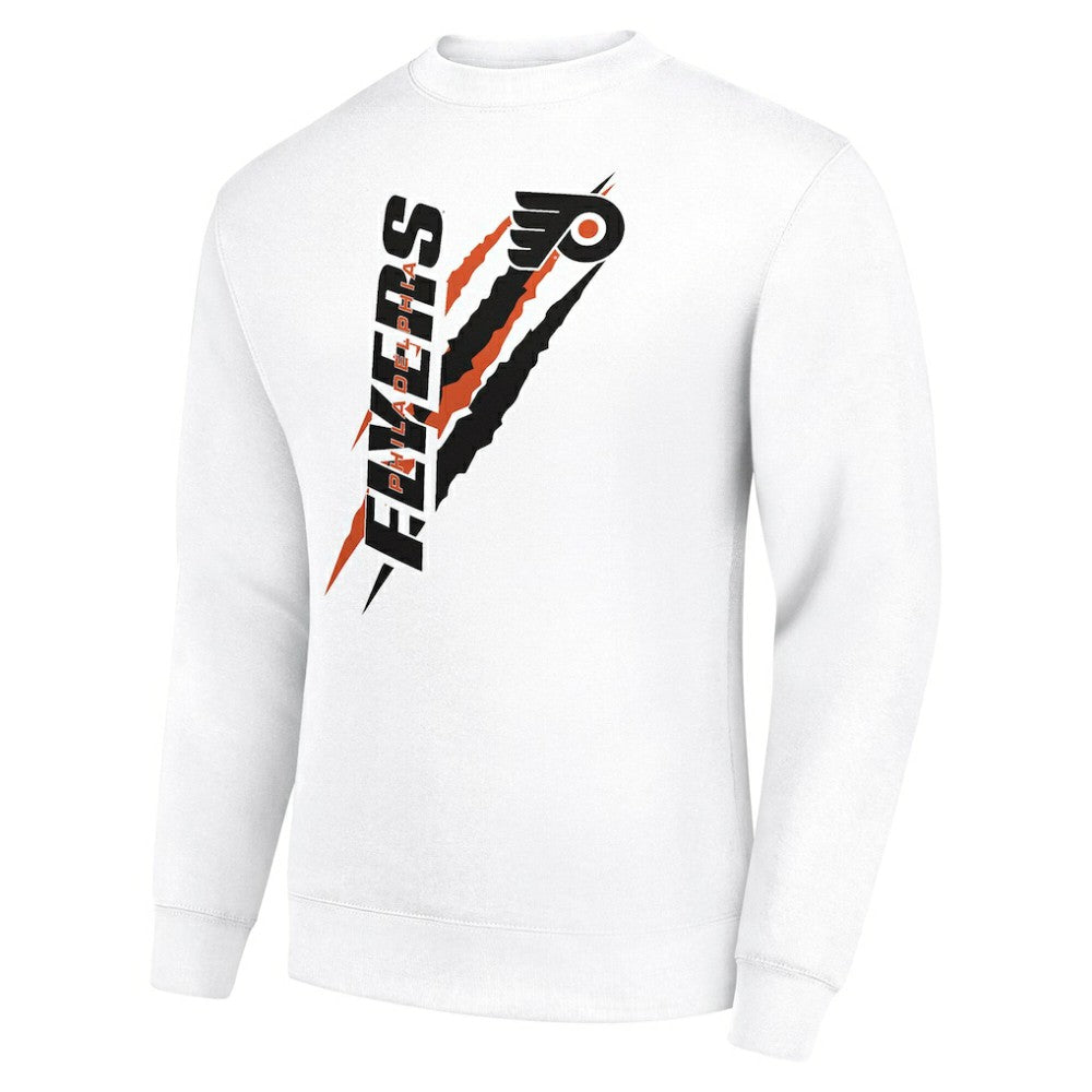 NHL Philadelphia Flyers Starter Color Scratch Pullover Sweatshirt - White