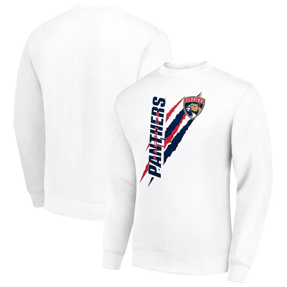 NHL Florida Panthers Starter Color Scratch Pullover Sweatshirt - White