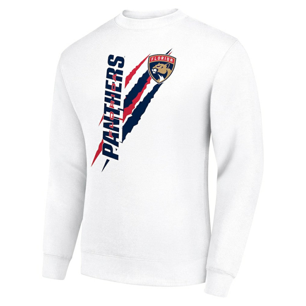 NHL Florida Panthers Starter Color Scratch Pullover Sweatshirt - White