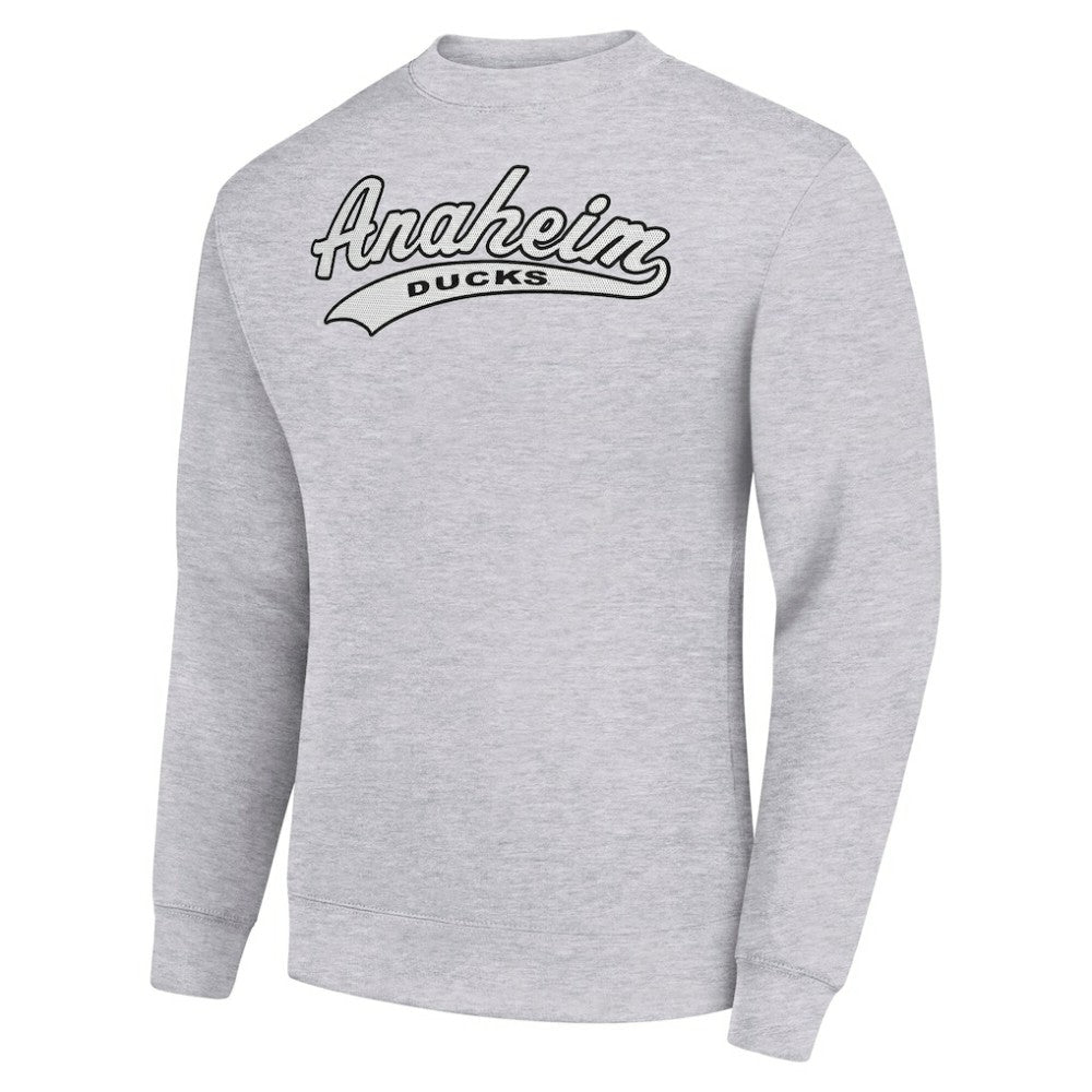 NHL Anaheim Ducks Starter  Tailsweep City Pullover Sweatshirt - Heather Gray