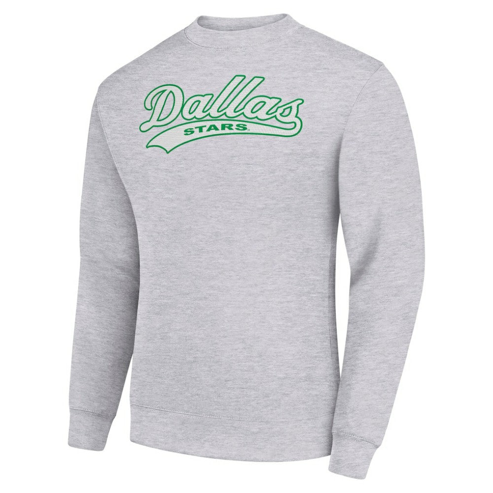 NHL Dallas Stars Starter  Tailsweep City Pullover Sweatshirt - Heather Gray