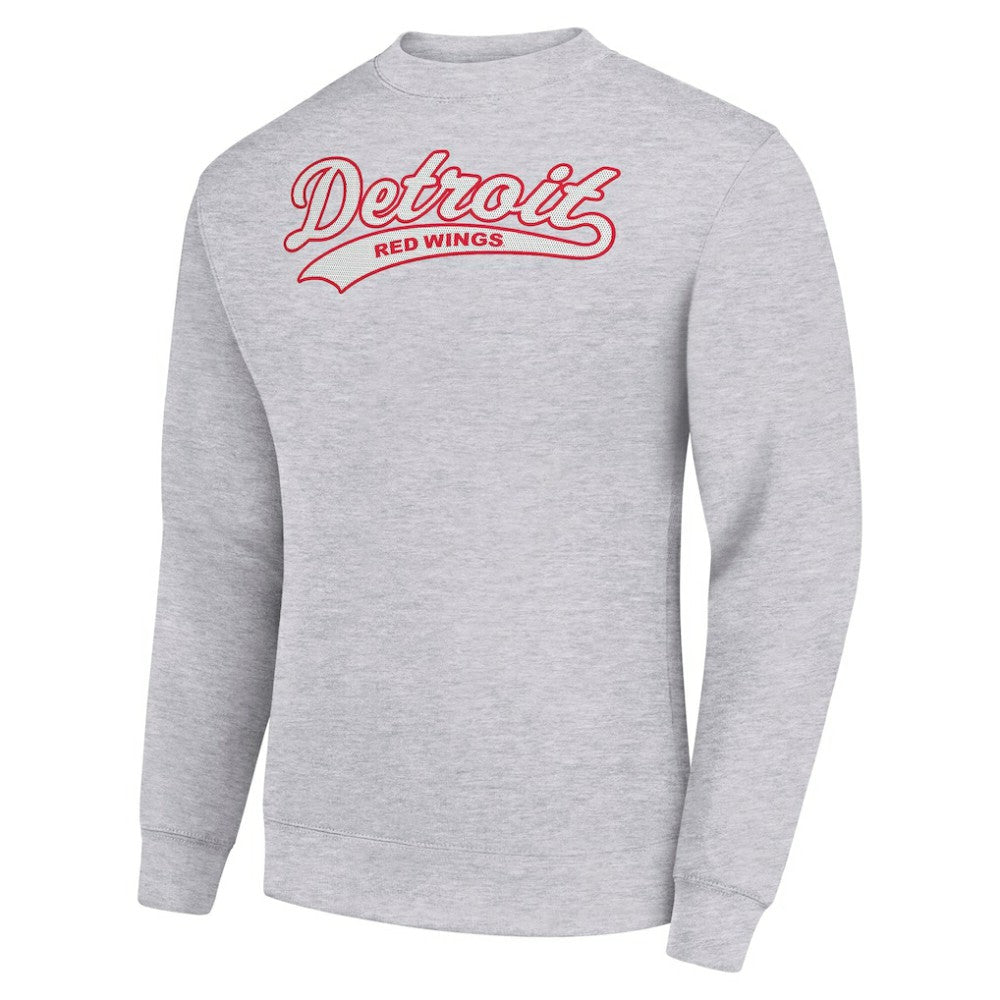 NHL Detroit Red Wings Starter  Tailsweep City Pullover Sweatshirt - Heather Gray