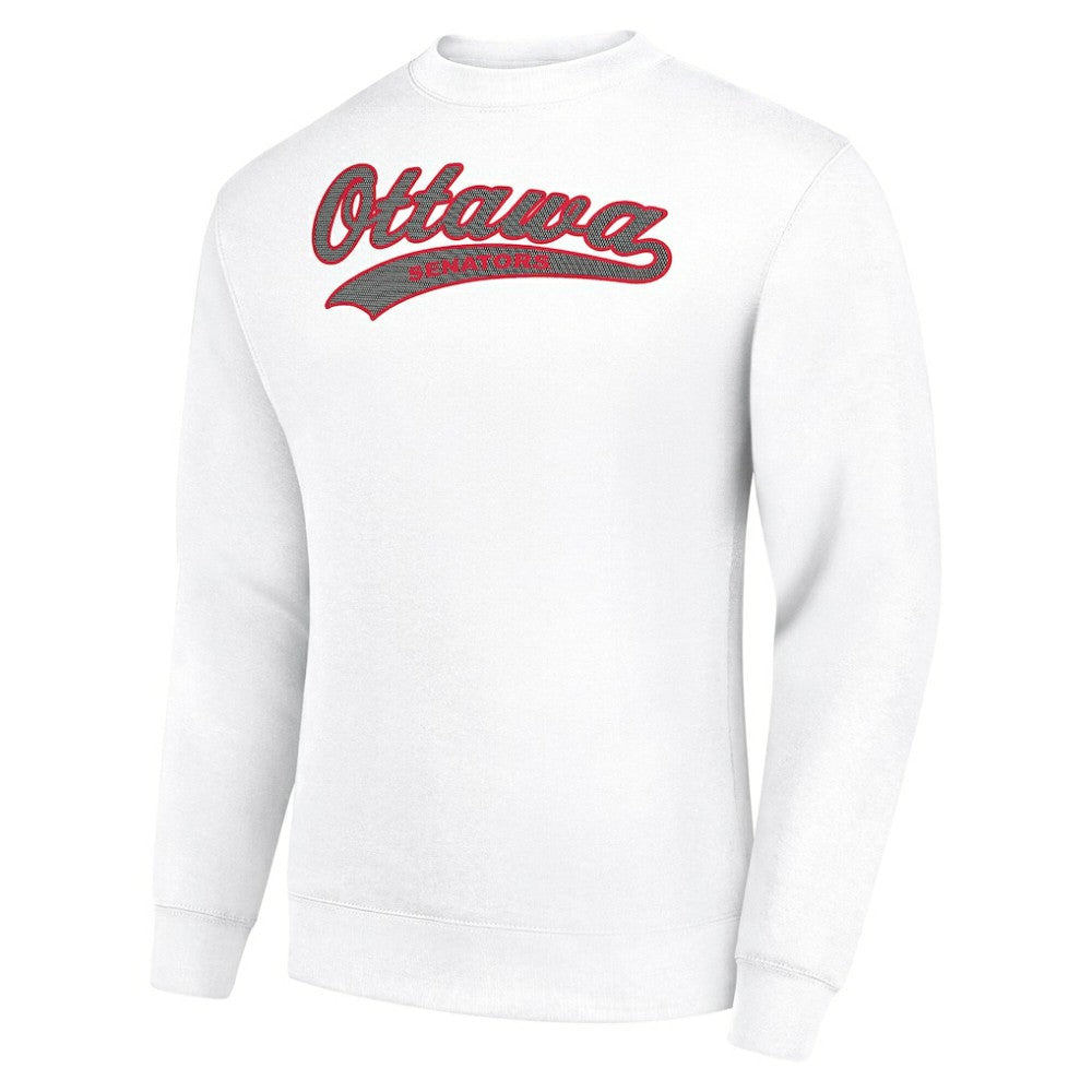 NHL Ottawa Senators Starter  Tailsweep City Pullover Sweatshirt - White